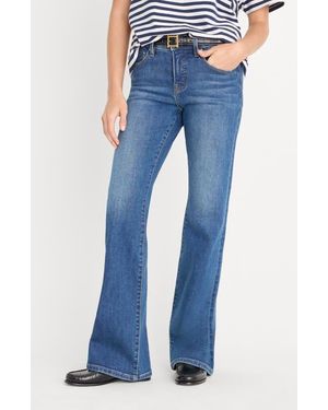 GOOD AMERICAN Good Low Rise Bootcut Jeans - Blue