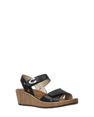 Wolky Sanibel Platform Wedge Sandal - Black