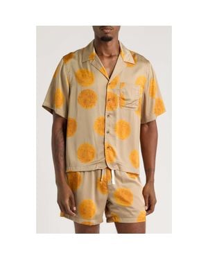 RIZORT Curly Camp Shirt - Orange