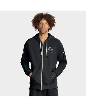 Nike Philadelphia Eagles Sideline Standard Issue Utility Player Dri-Fit Full-Zip Hoodie - Black