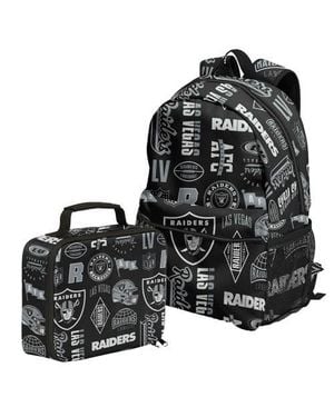 Outerstuff Las Vegas Raiders Backpack And Lunchbox Set - Black