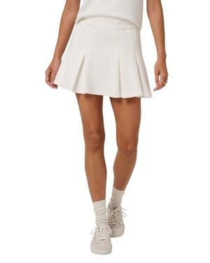 Travis Mathew Skyloft Pleated Miniskirt - White
