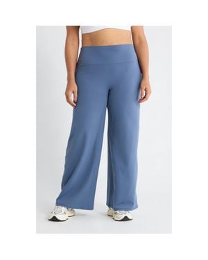 Zella Zen High Waist Straight Leg Pants - Blue