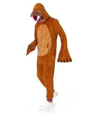 Opposuits Walrus Hooded Fleece Costume Jumpsuit - Orange