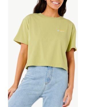 Rip Curl Dune Dancer Crop Graphic T-Shirt - Green
