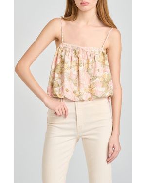 Wayf Jasmine Bubble Hem Camisole - Natural