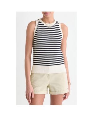 Vineyard Vines Stripe Sweater Tank - Blue