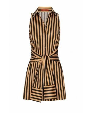Simon Miller Inna Sleeveless Poplin Mini Dress - Natural