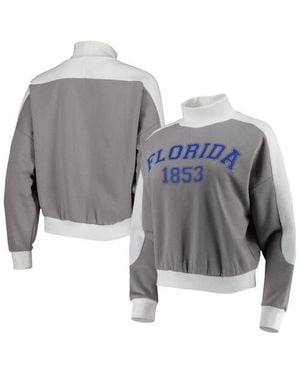 Gameday Couture Florida Gators Make It A Mock Sporty Pullover Sweatshirt - Gray