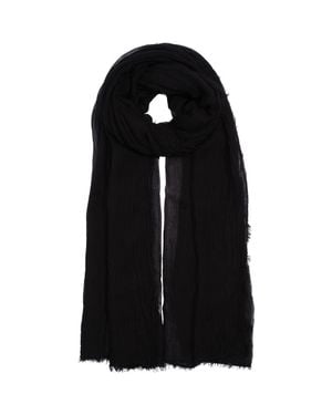 Echo Essential Modal-Silk Blend Crinkle Wrap - Black