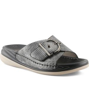 Flexus by Spring Step Brewer Slide Sandal - Gray