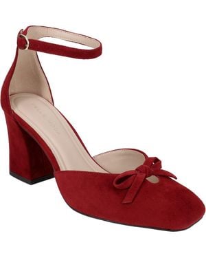 Pelle Moda Heleen Ankle Strap Pump - Red