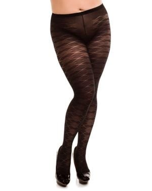 Glamory Hosiery Dune 70 Argyle Tights - Brown