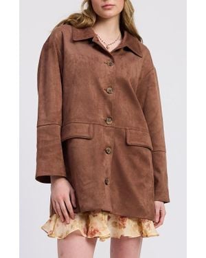 JACQUIE THE LABEL Cordelia Oversize Jacket - Brown