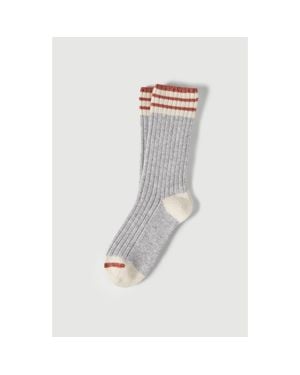 Brunello Cucinelli Cashmere Rib Knit Socks - White