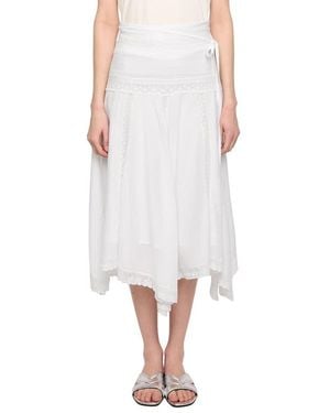 Zadig & Voltaire Jetro Lace Midi Skirt - White