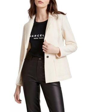 MARCELLA Cassia Fleece Wool Blazer - Natural