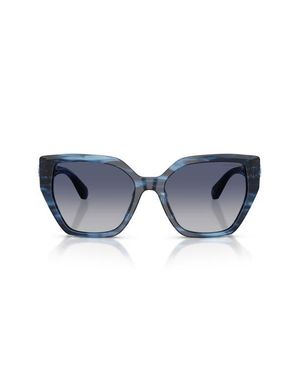 Swarovski 56Mm Gradient Irregular Sunglasses - Blue