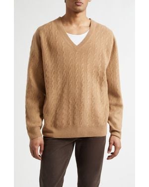 Tom Ford V-Neck Wool Sweater - Blue