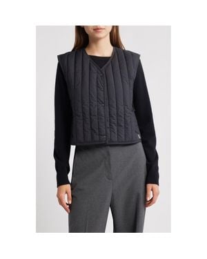 Rains Banja Water Resistant Crop Liner Vest - Black
