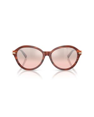 Tiffany & Co. 56Mm Gradient Round Sunglasses - Pink
