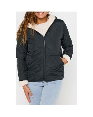 Rip Curl Anti-Series Anoeta Classic Quilted Hooded Jacket - Black