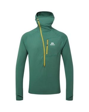 Mountain Equipment Eclipse Hooded Zip-T-Shirt - Green