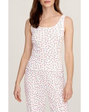 Petite Plume Pima Cotton Pointelle Tank - Pink