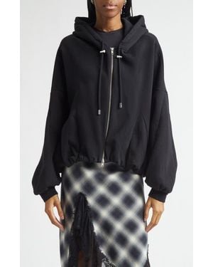 Collina Strada Fleece Zip-Up Hoodie - Black