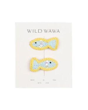 Wild Wawa Crochet Clip Set - White