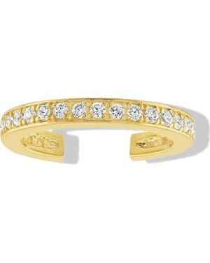 BEN ONI Pave Ear Cuff - White