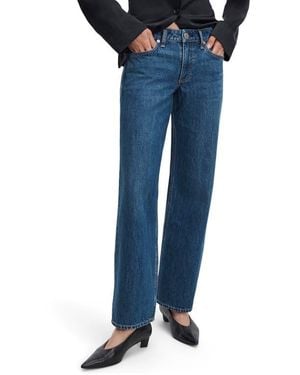 Rag & Bone Cam Ankle Straight Leg Jeans - Blue