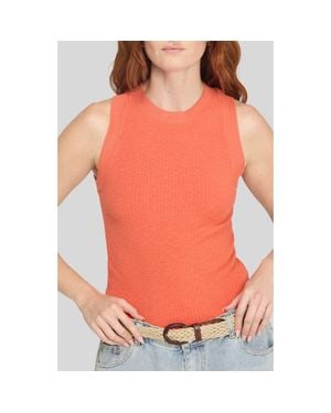 Project Social T Player Rib Racerback Tank - Orange