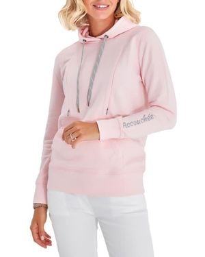 Accouchée Iconic Maternity/Nursing Hoodie - Pink