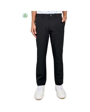 Con.struct Regular Fit Solid Flat Front Recycled Performance Golf Pants - Blue