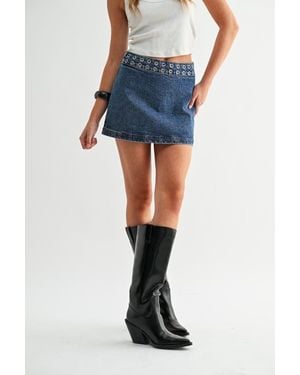Jemina Denim The Orbit Micro Skirt - Blue