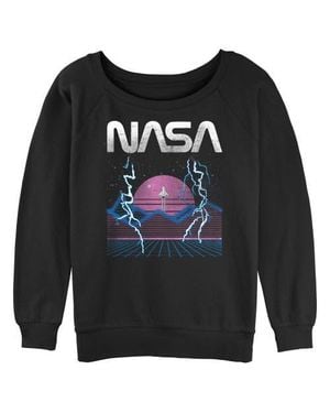 NASA Junior's Retro Shuttle Launch Sweatshirt - Blue