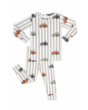 In My Jammers Spooky Little Riders Two Piece Pajama Set - White