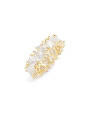 SHYMI Heart Cubic Zirconia Eternity Ring - White