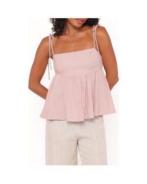 Petal & Pup Zephyra Tie Strap Babydoll Camisole - Pink
