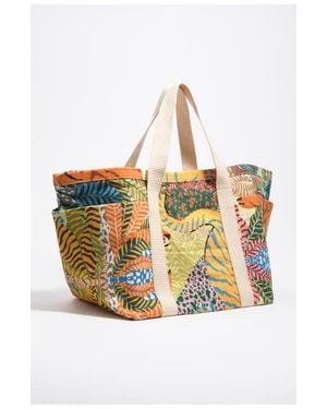Bimba Y Lola Maxi Cotton Beach Bag - White