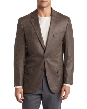 Daniel Hechter Norris Faux Suede Sport Coat - Brown