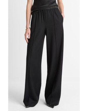 Vince Pull On Wide Leg Pants - Black