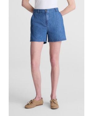 Madewell Zoe High Waist Shorts - Blue