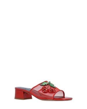 J. Reneé Cherry Slide Sandal - Red
