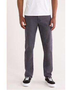 Marine Layer Flex Slim Straight Leg Stretch Twill Pants - Blue