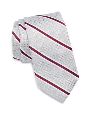 Nordstrom Tobin Stripe Silk Jacquard Tie - Pink