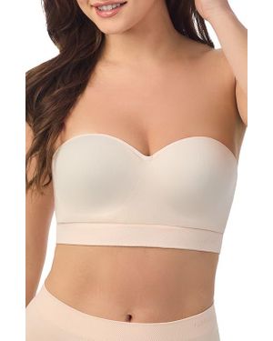 Le Mystere Seamless Comfort Wireless Bandeau Bra - Natural
