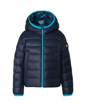 Mackage Kids' Amiri Monogram Print Puffer Jacket - Blue