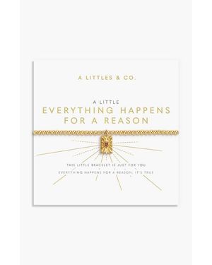 A Littles & Co. A Little 'Everything Happens For A Reason' Bracelet - Metallic
